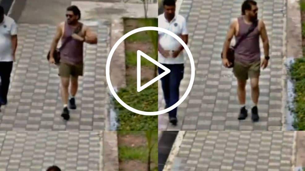 [WATCH] MS Dhoni’s Post Gym Session Viral Video Leaves Fans Awestruck